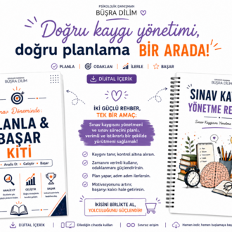 2'li - Sınav Kaygısı Yönetme Rehberi & Planla Başar Kiti