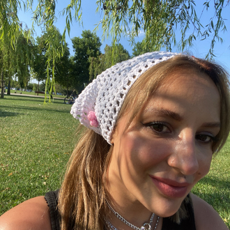 El örgüsü saç bandana