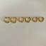 Çelik basic halka küpe(Gold)