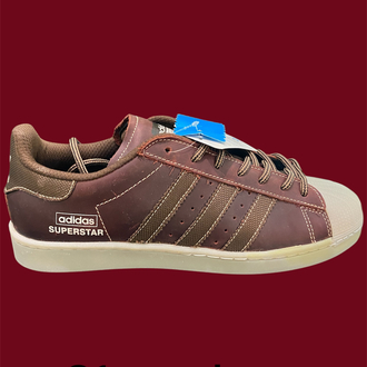 ADİDAS SÜPERSTAR DERİ BORDO KAHVE SNEAKERS