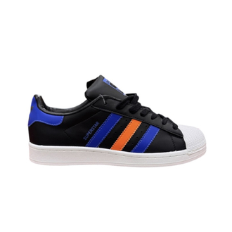 Adidas Süperstar Siyah ( Mavi Turuncu )