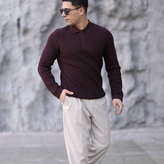 POLO YAKA DÜĞMELİ SELANİK ÖRGÜ TRİKO P015