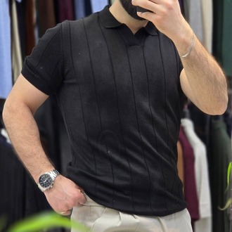 Polo yaka çizgili Pamuk - slim fit triko tişort
Ürün Kodu | T2DU26101