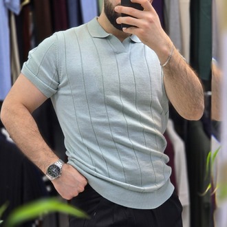 Polo yaka çizgili Pamuk - slim fit triko tişort
Ürün Kodu | T2DU26101