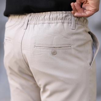 YARIM LASTİKLİ İPLİ SELİM FİT KUMAŞ PANTOLON P006