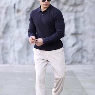 POLO YAKA DÜĞMELİ SELANİK ÖRGÜ TRİKO P015