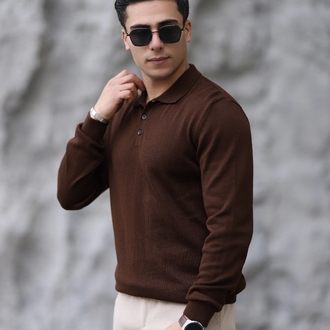 POLO YAKA DÜĞMELİ DÜZ ÖRGÜ TRİKO P010