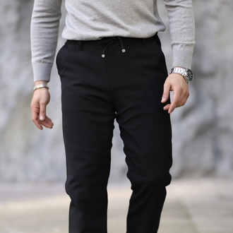 YARIM LASTİKLİ İPLİ SELİM FİT KUMAŞ PANTOLON P006