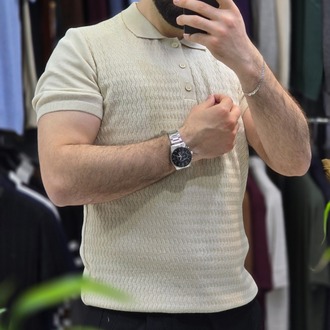 Erkek Polo Yaka Triko Tişört – Şık ve Modern Stil | T3DU26233