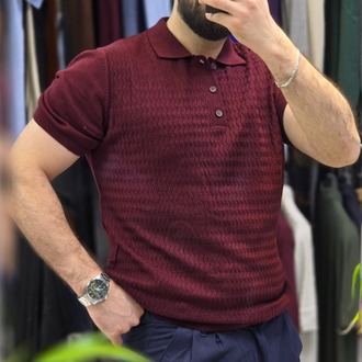 Erkek Polo Yaka Triko Tişört – Şık ve Modern Stil | T3DU26233
