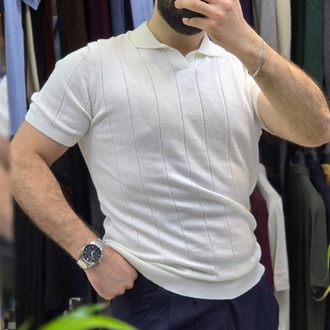 Polo yaka çizgili Pamuk - slim fit triko tişort
Ürün Kodu | T2DU26101