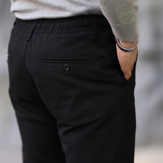 YARIM LASTİKLİ İPLİ SELİM FİT KUMAŞ PANTOLON P006
