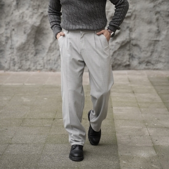 BAGGY KALIP 2 PİLE KUMAŞ PANTOLON P004