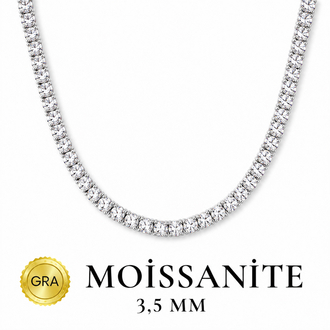 3,5 MM Moissanite Gra Sertifika
