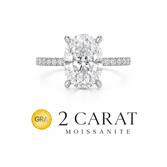 2 Carat Moissanite Gra Sertifika