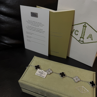 Van Cleef Siyah Gümüş