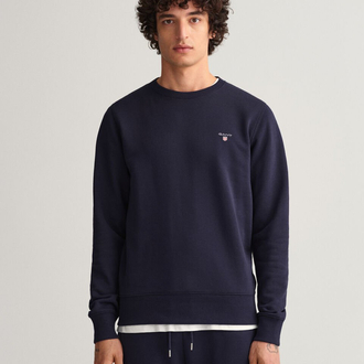 Gant Lacivert %100 Cotton Premium Sweatshirt