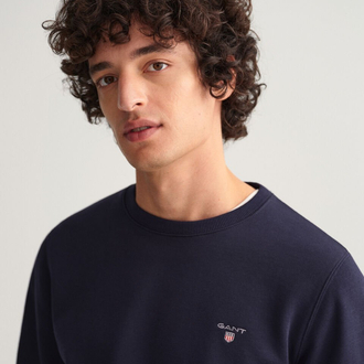 Gant Lacivert %100 Cotton Premium Sweatshirt