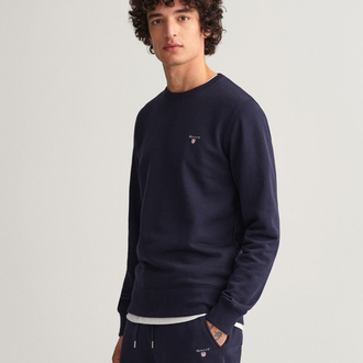 Gant Lacivert %100 Cotton Premium Sweatshirt