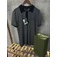 Prada Metal Armalı Çizgili Triko Yaka T-Shirt