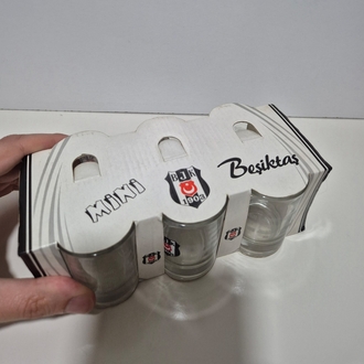BEŞİKTAŞ LİSANSLI 6'LI SHOT BARDAĞI SETİ