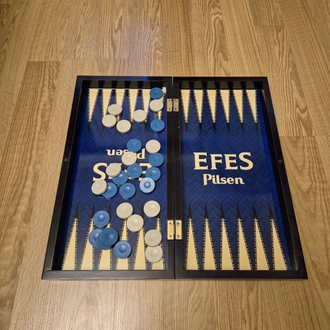 EFES PİLSEN VINTAGE AHŞAP TAVLASI