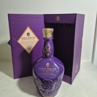 ROYAL SALUTE 25 YEARS TRAVEL EXCLUSIVE LIMITED EDITION - 70 cl BOŞ ŞİŞESİ ve KUTUSU