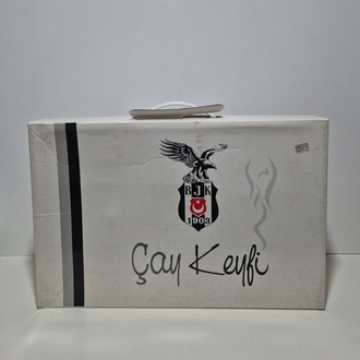 BEŞİKTAŞ LİSANSLI 6'LI ÇAY BARDAĞI SETİ (Büyük Boy)