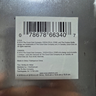 COCA COLA 2014 CANADA BOŞ TENEKE KUTU 