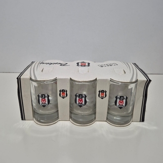 BEŞİKTAŞ LİSANSLI 6'LI SHOT BARDAĞI SETİ