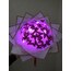 led ışıklı pembe kelebek buketi