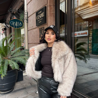 Çift taraflı giyilebilen lolita kürk