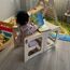 MONTESSORİ ÖĞRENME KULESİ + AKTİVİTE MASASI ( MAMA MASASI)