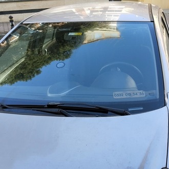 Ahşap Oyma Araç Park Telefon Numaratörü Araç Numara Kiti Geçici Park Telefon Numaratörü