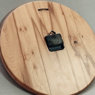El Yapımı Ahşap Duvar Saati – Çiçek Desenli | 36 cm | Sessiz Mekanizma