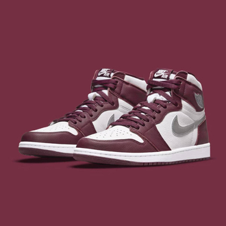 Air Jordan 1 High “Bordeaux” WHITE/METALLIC SILVER
