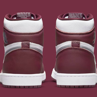 Air Jordan 1 High “Bordeaux” WHITE/METALLIC SILVER
