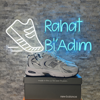 Unisex – New Balance 530 – Gümüş – %100 ithal • A kalite ürün