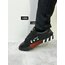 Off-White Deri Ok Tasarımlı Sneaker – Siyah