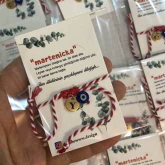 Nazar boncuğu harf Marteniçka bileklik
