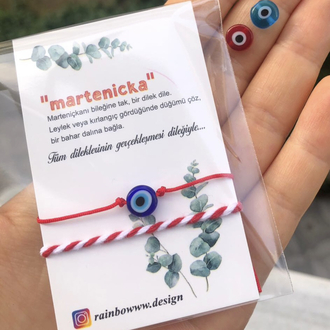 Nazar boncuğu Marteniçka seti
