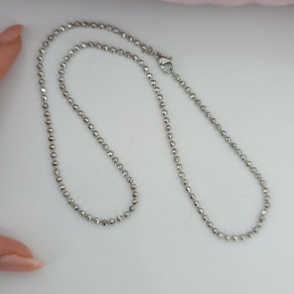 Beyaz Altın İşçiliğinde Xuping 42 cm Işıltılı Dorika Kolye