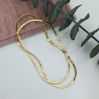 14K Renkte Xuping 50 cm  S Model Kolye 