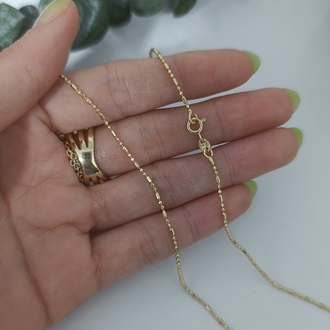 14K Renkte Xuping İnce Şerit Zincir Kolye