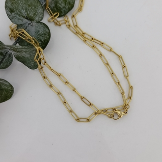 14K Renkte Xuping 60 cm Ataç Zincir Kolye