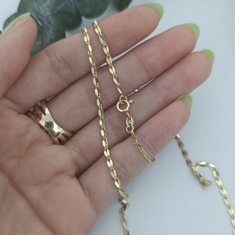 14K Renkte Xuping 50 cm Aynalı Zincir Kolye