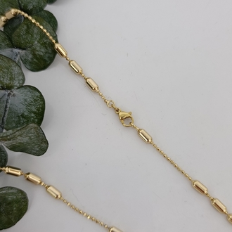 14K Renkte Xuping 45 cm Cylinder Zincir Kolye