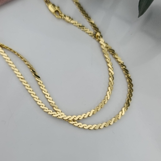 14K Renkte Xuping 50 cm  S Model Kolye 
