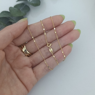 24K Renkte Xuping 45 cm İnce Pullu Zincir Kolye