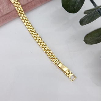 14K Renkte Siyah Taşlı Vintage Bileklik 
